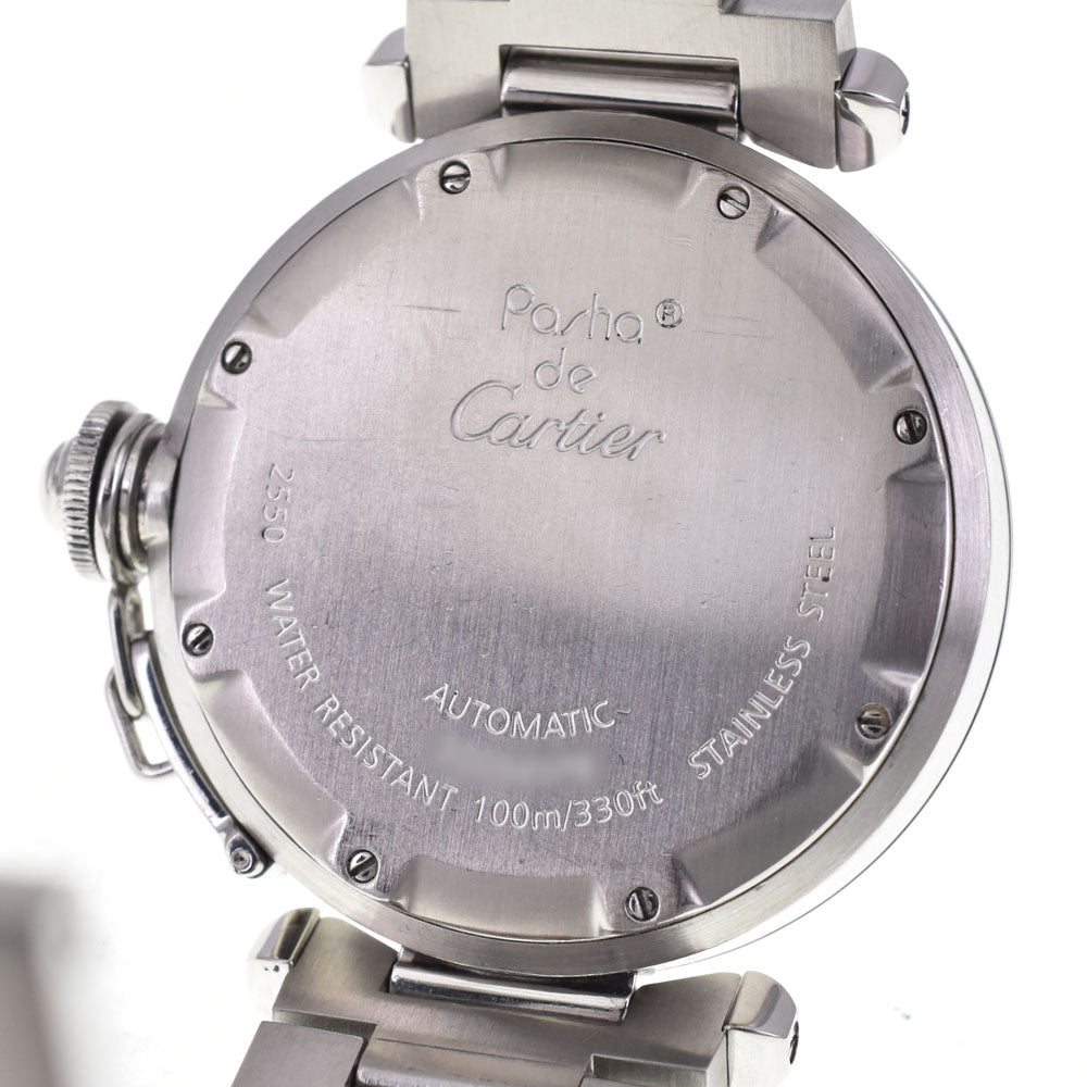 CARTIER Pasha C Meridian Big Date GMT W31049M7 black Dial Automatic Unisex
 Watch P#143489