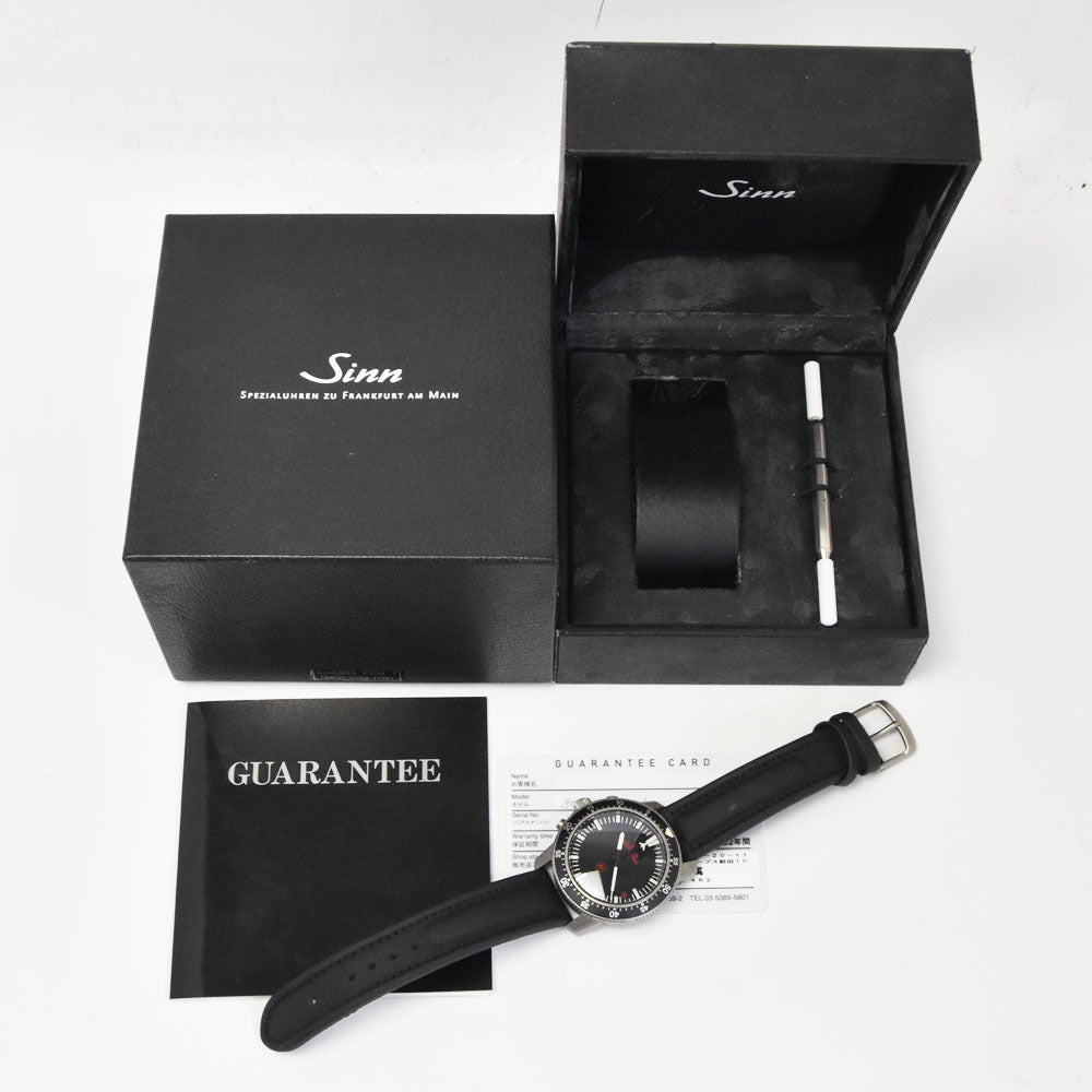 with paper Sinn 503 EMZ1 503.EZM-1 Titanium chronograph black Dial Automatic Men's
 Watch P#143491
