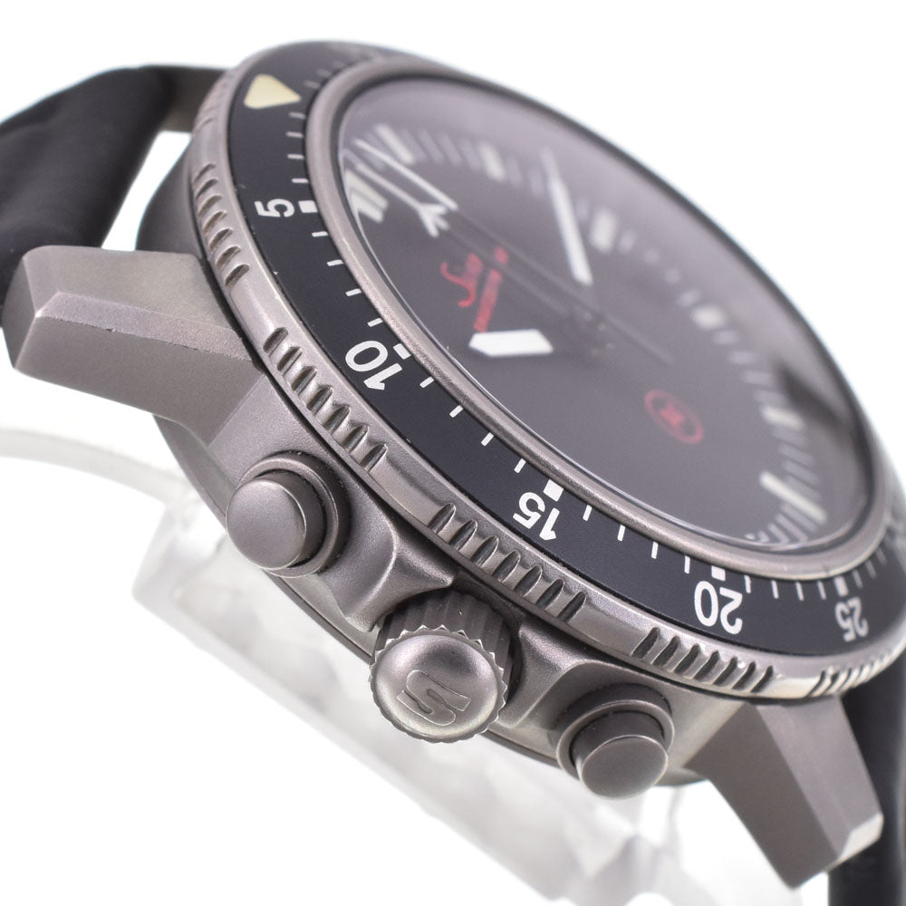 with paper Sinn 503 EMZ1 503.EZM-1 Titanium chronograph black Dial Automatic Men's
 Watch P#143491