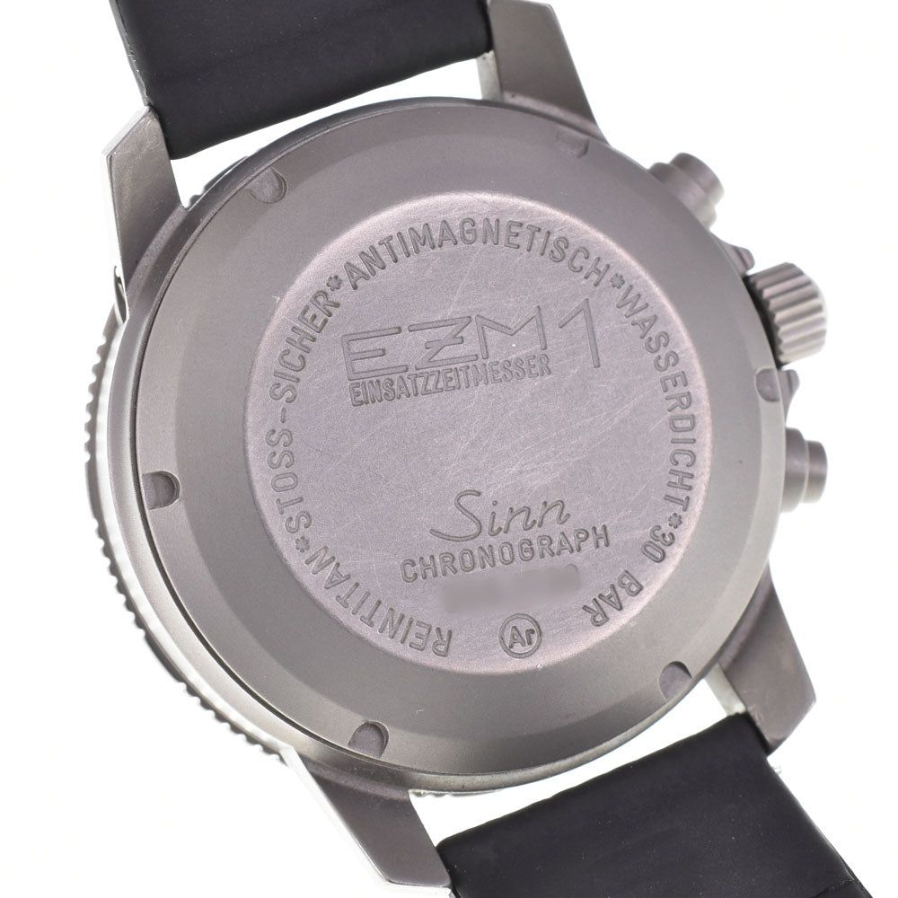 with paper Sinn 503 EMZ1 503.EZM-1 Titanium chronograph black Dial Automatic Men's
 Watch P#143491