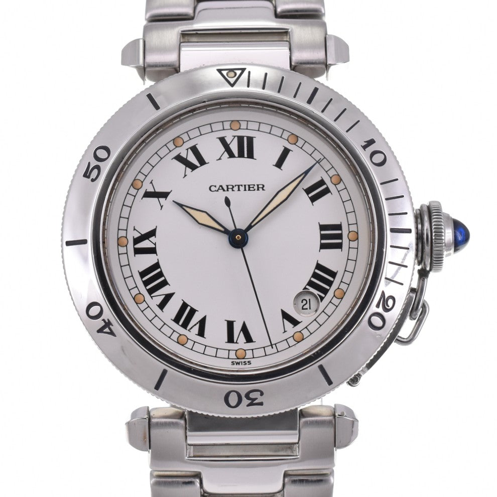 CARTIER Pasha de Cartier Plonger W31005H3 Date Silver Dial Automatic Men's
 Watch A#143492
