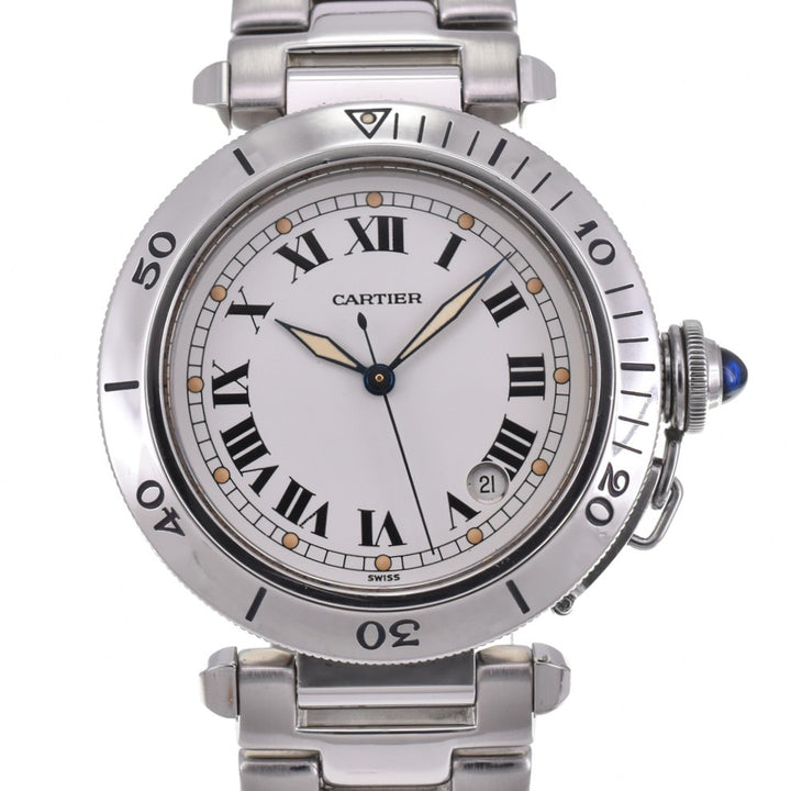 CARTIER Pasha de Cartier Plonger W31005H3 Date Silver Dial Automatic Men's
 Watch A#143492