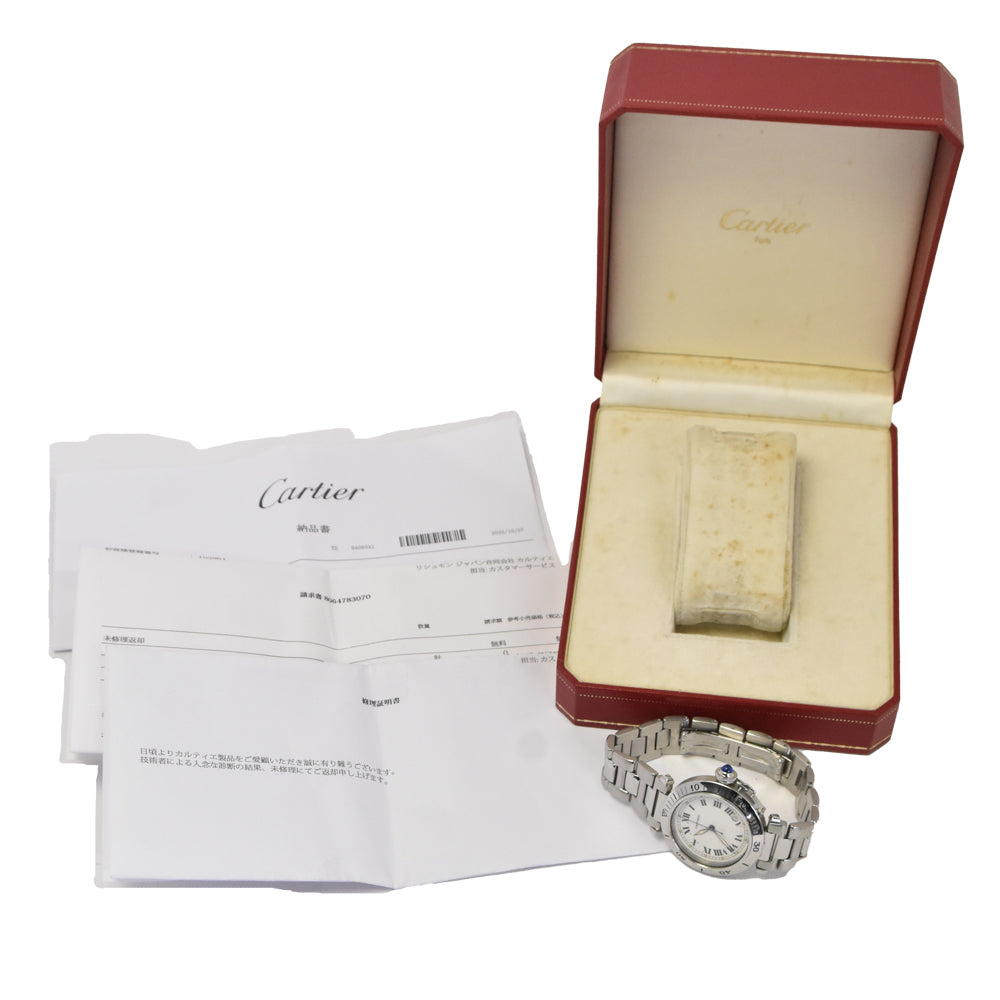 CARTIER Pasha de Cartier Plonger W31005H3 Date Silver Dial Automatic Men's
 Watch A#143492