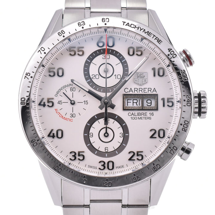 TAG HEUER Carrera Caliber 16 CV2A11.BA0796 Chronograph day date Silver Dial Automatic Men's
 Watch P#143498