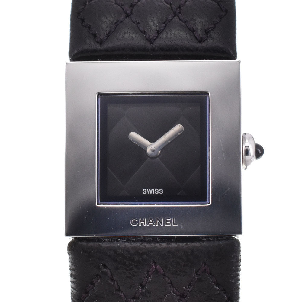 CHANEL Matrasse H0118 Stainless Steel leather black Dial Quartz Ladies
 Watch P#143500