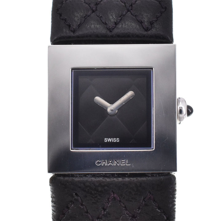 CHANEL Matrasse H0118 Stainless Steel leather black Dial Quartz Ladies
 Watch P#143500