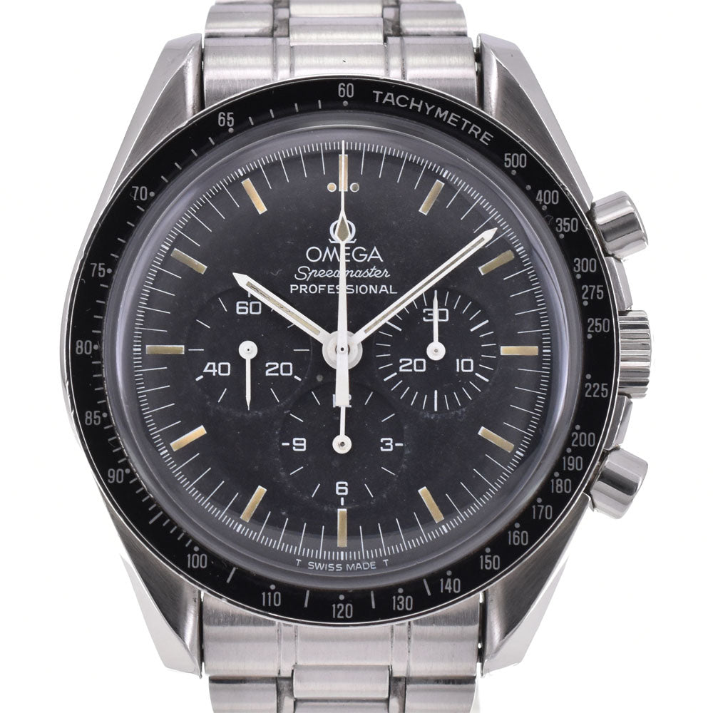 with paper OMEGA Speedmaster Professional 3590.50 Chronograph black Dial Hand Winding Men's
 Watch Q#143504