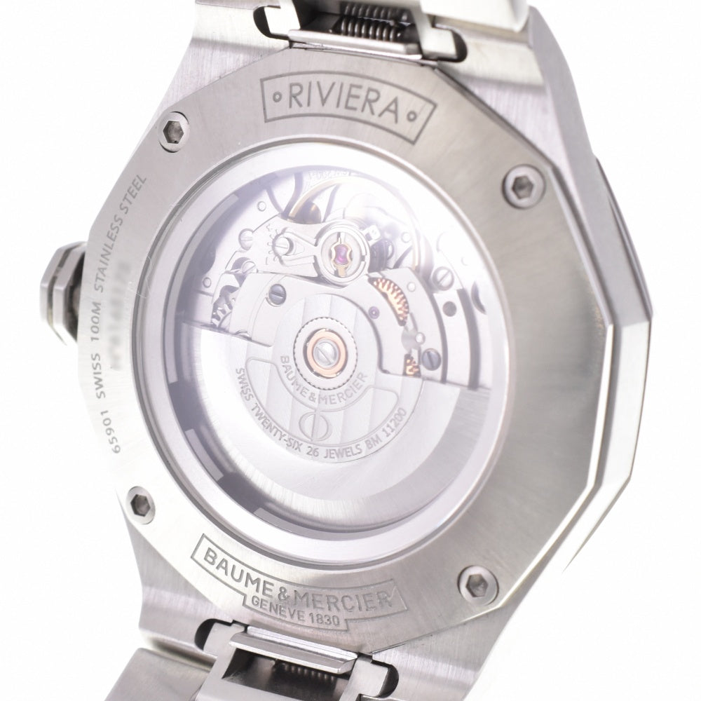 with paper Baume & Mercier Riviera M0A10621 Date black Dial Automatic Men's
 Watch P#143507