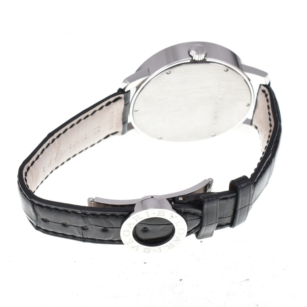 with paper BVLGARI Bvlgari Bvlgari BB42SLAUTO Date black Dial Automatic Men's
 Watch Q#143511