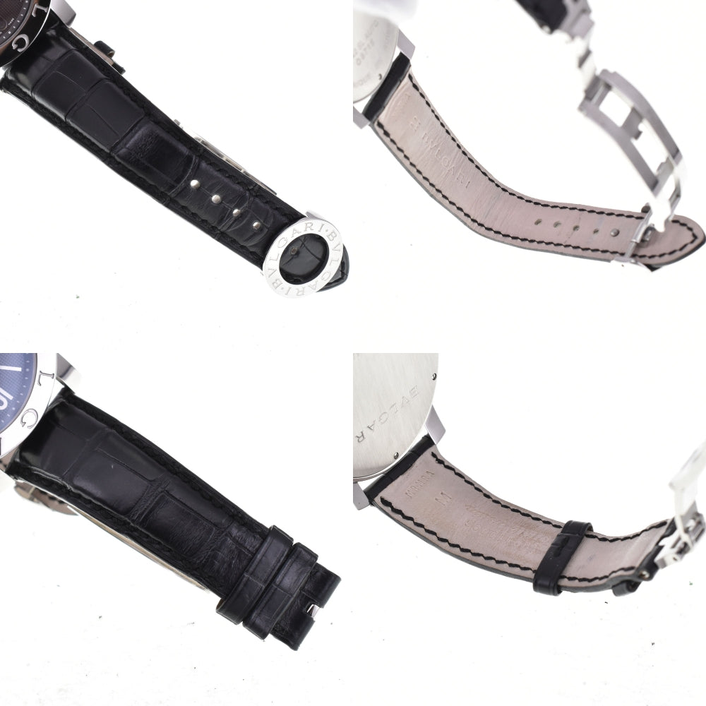 with paper BVLGARI Bvlgari Bvlgari BB42SLAUTO Date black Dial Automatic Men's
 Watch Q#143511