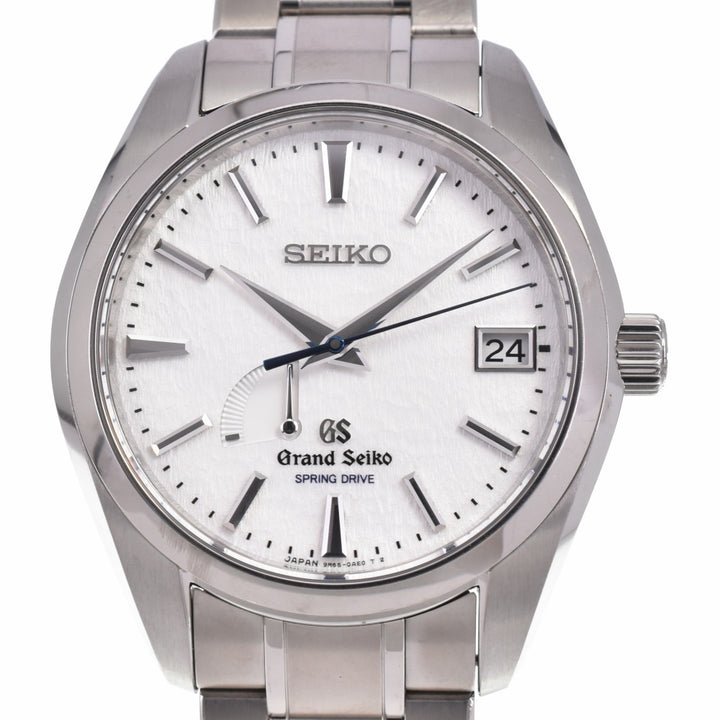 with paper SEIKO Grand Seiko SBGA011/9R65-0AE0 Titanium power reserve White (Snow White) Dial Spring drive Men's
 Watch O#143515