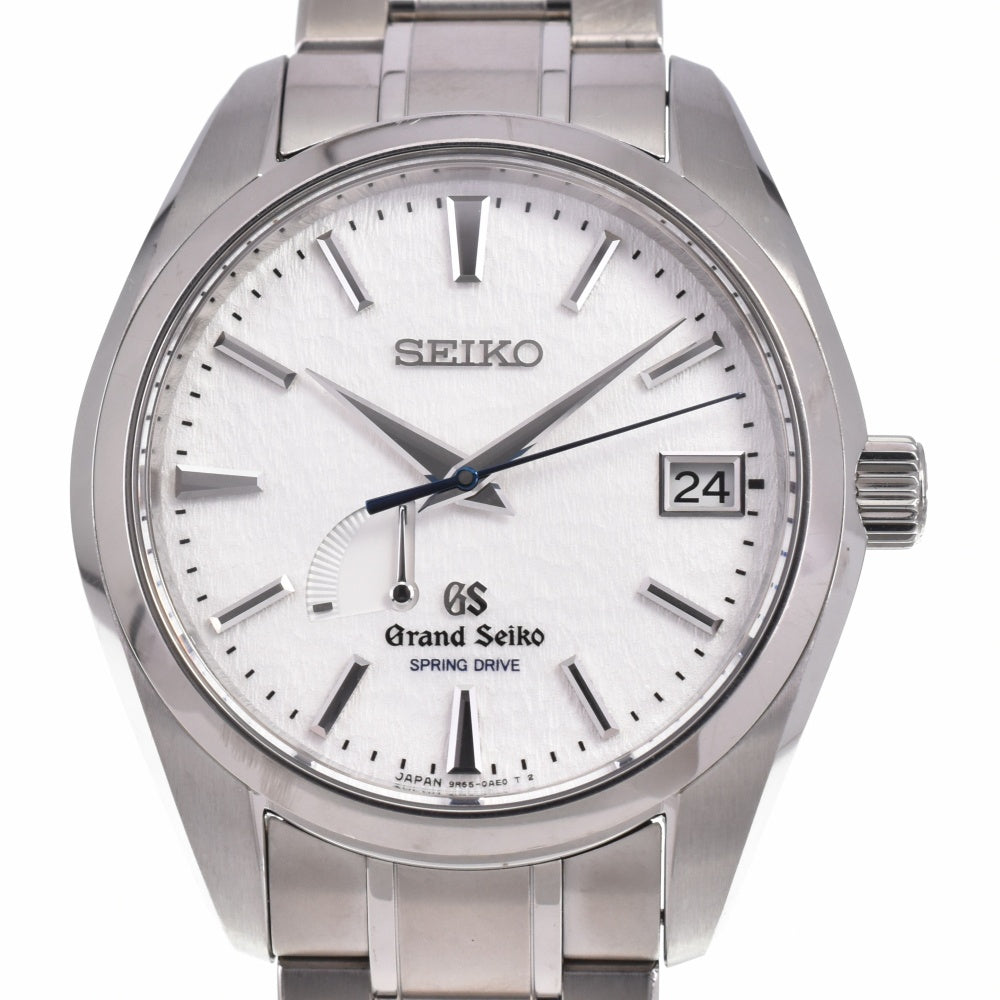 with paper SEIKO Grand Seiko SBGA011/9R65-0AE0 Titanium power reserve White (Snow White) Dial Spring drive Men's
 Watch O#143515