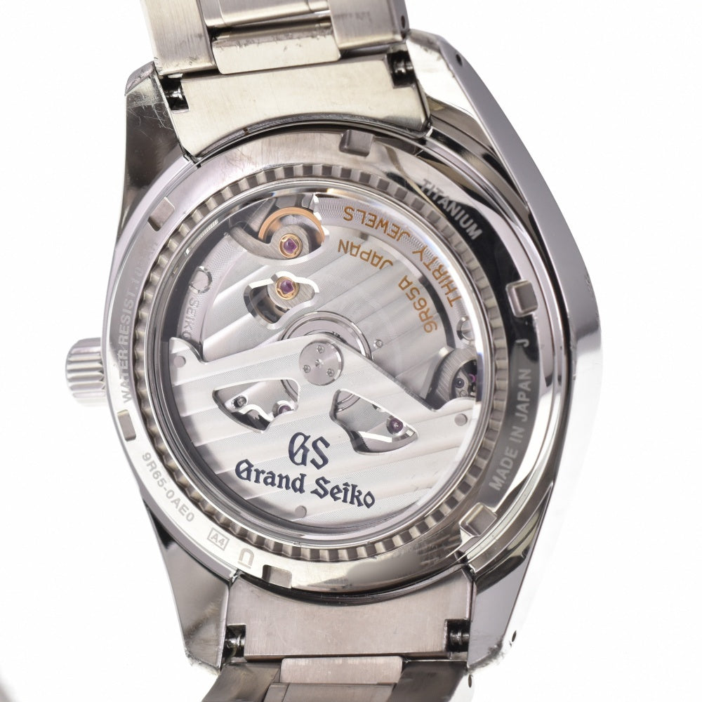 with paper SEIKO Grand Seiko SBGA011/9R65-0AE0 Titanium power reserve White (Snow White) Dial Spring drive Men's
 Watch O#143515