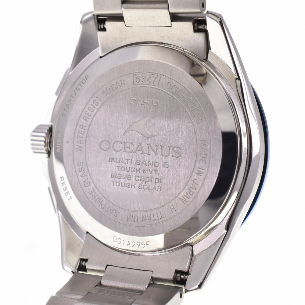 with paper CASIO Oceanus Classic Line OCW-T2600G-1AJF titanium black Dial Radio Sync Solar Men's
 Watch O#143519