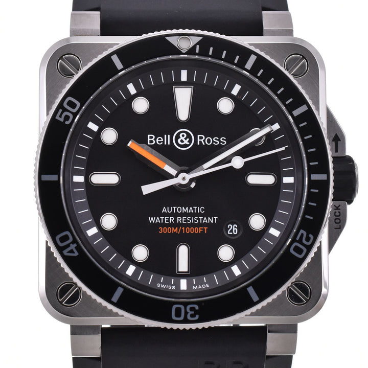 Bell＆Ross BR03-92-DIV BR03-92-D-BL-ST 300M date black Dial Automatic Men's
 Watch R#143523