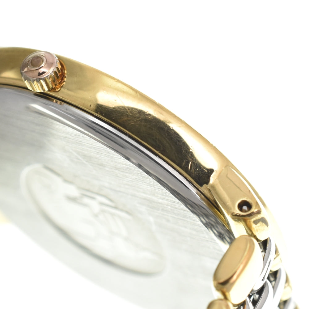 OMEGA De Ville 3961012 Date Gold Plated / Stainless Steel white Dial Quartz Men's
 Watch O#143524