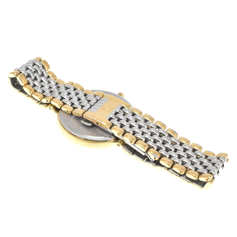 OMEGA De Ville 3961012 Date Gold Plated / Stainless Steel white Dial Quartz Men's
 Watch O#143524