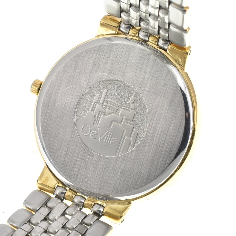 OMEGA De Ville 3961012 Date Gold Plated / Stainless Steel white Dial Quartz Men's
 Watch O#143524