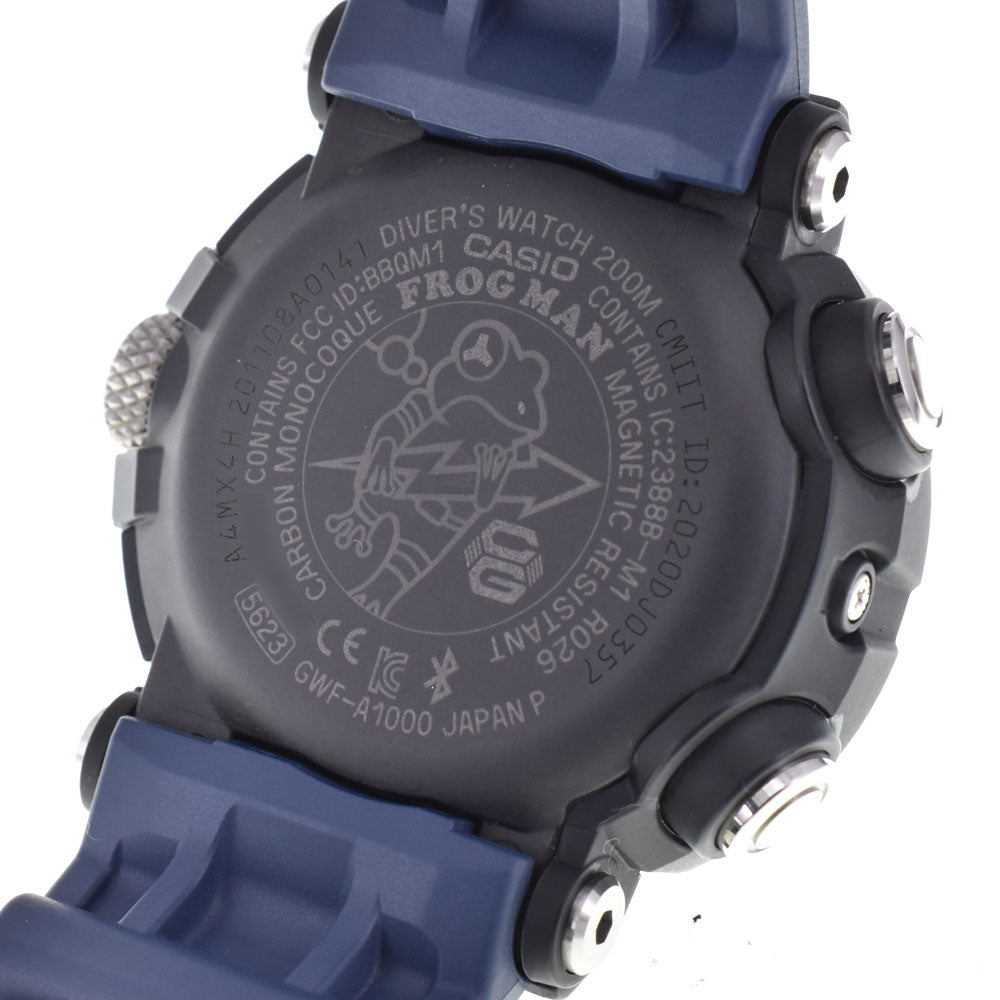 with paper CASIO G-SHOCK MASTER OF G GWF-A1000-1A2JF black Dial Radio Sync Solar Men's
 Watch P#143528