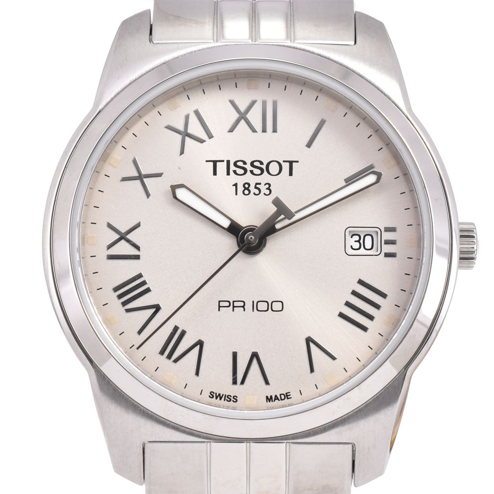 with paper TISSOT PR100 T049.410.11.033.01 Date Silver Dial Quartz Men's
 Watch O#143537