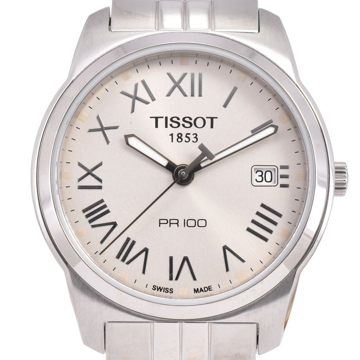 with paper TISSOT PR100 T049.410.11.033.01 Date Silver Dial Quartz Men's
 Watch O#143537