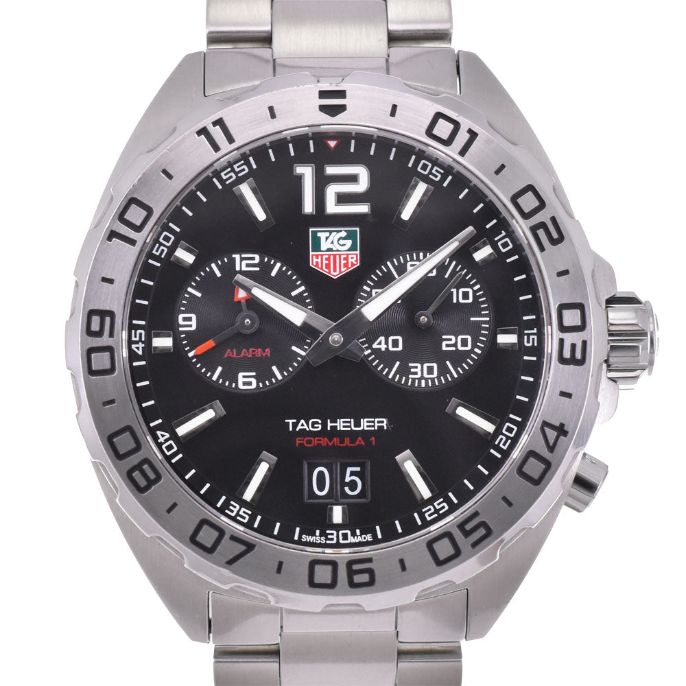 with paper TAG HEUER Formula 1 WAZ111A.BA0875 alarm grand date black Dial Quartz Men's
 Watch P#143541
