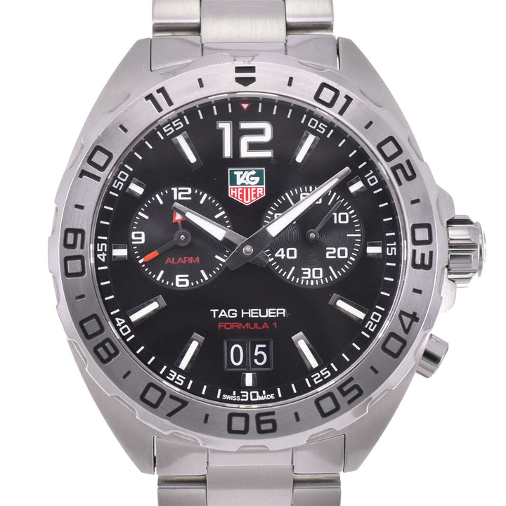 with paper TAG HEUER Formula 1 WAZ111A.BA0875 alarm grand date black Dial Quartz Men's
 Watch P#143541