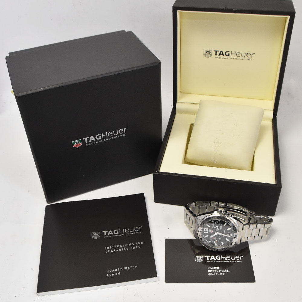 with paper TAG HEUER Formula 1 WAZ111A.BA0875 alarm grand date black Dial Quartz Men's
 Watch P#143541