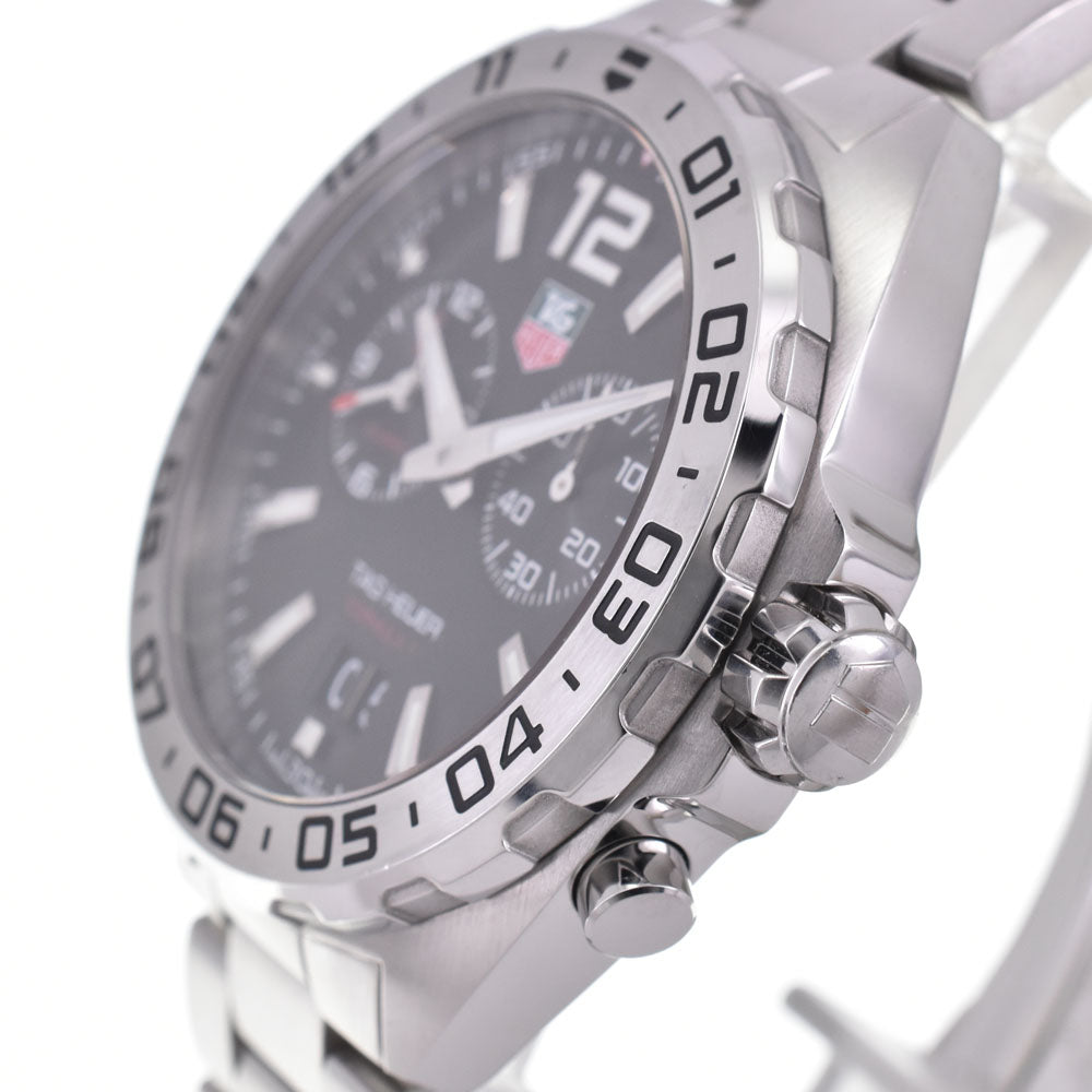 with paper TAG HEUER Formula 1 WAZ111A.BA0875 alarm grand date black Dial Quartz Men's
 Watch P#143541