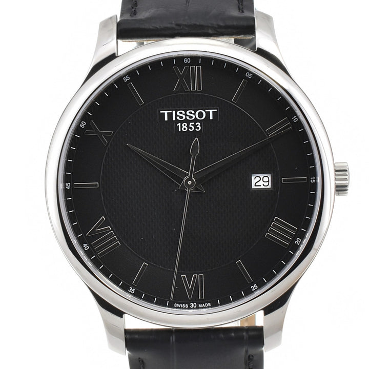 with paper TISSOT Tradition T063.610.16.058.00 Date black Dial Quartz Men's
 Watch O#143544