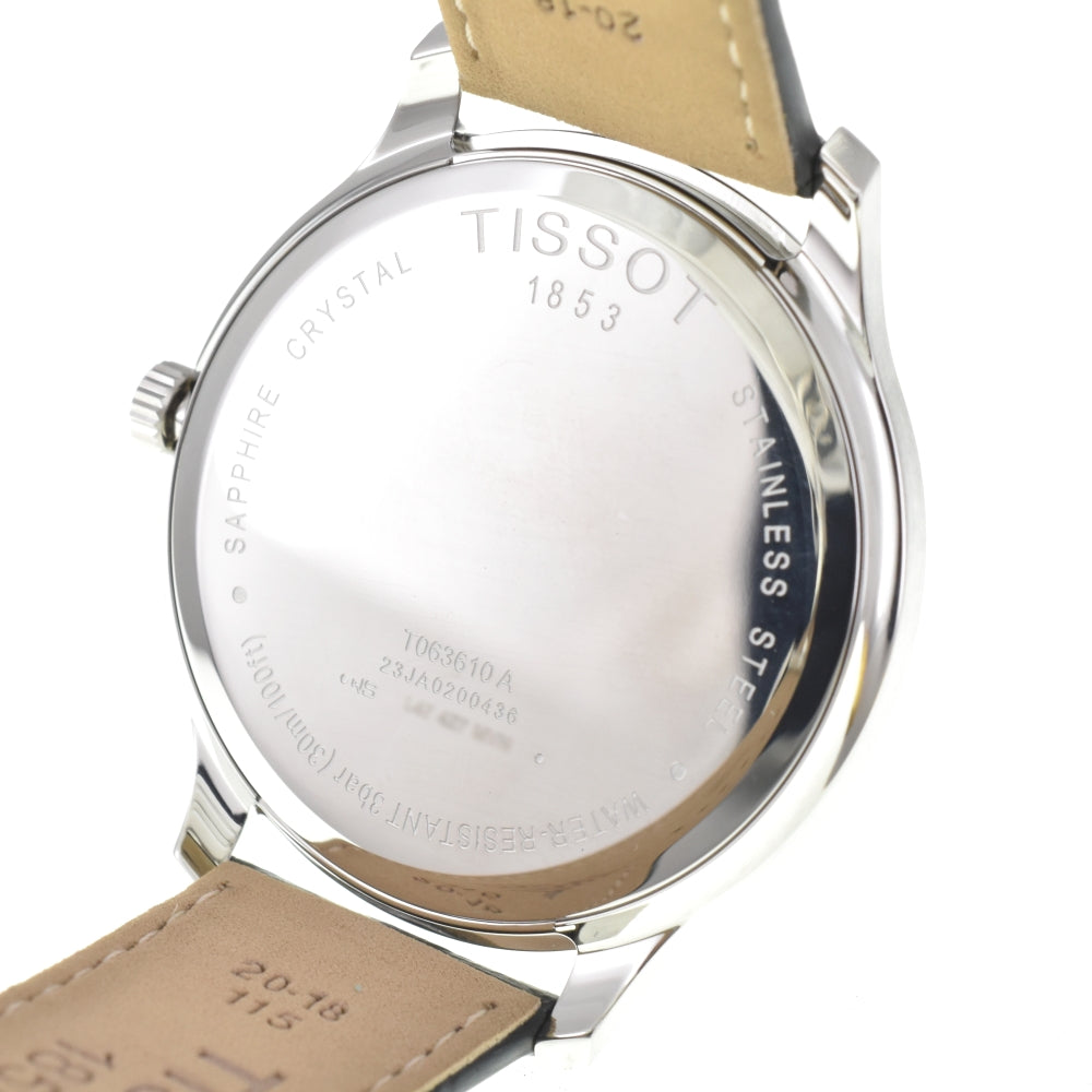 with paper TISSOT Tradition T063.610.16.058.00 Date black Dial Quartz Men's
 Watch O#143544