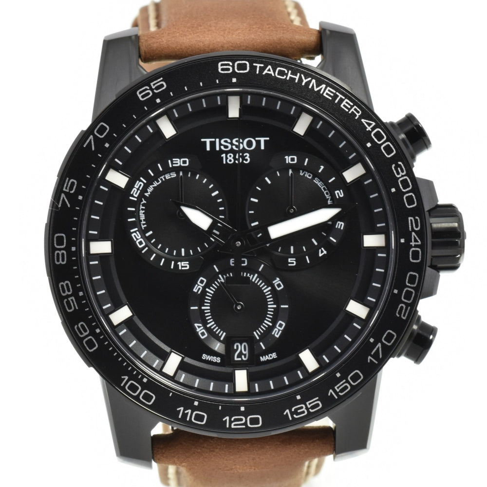 with paper TISSOT super sports chrono T125.617.36.051.01 Chronograph Date black Dial Quartz Men's
 Watch O#143545