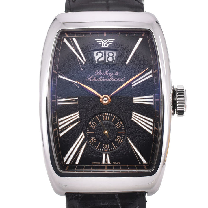 with paper DUBEY & SCHALDENBRAND Aerodene Big date Small second black Dial Automatic Men's
 Watch P#143546