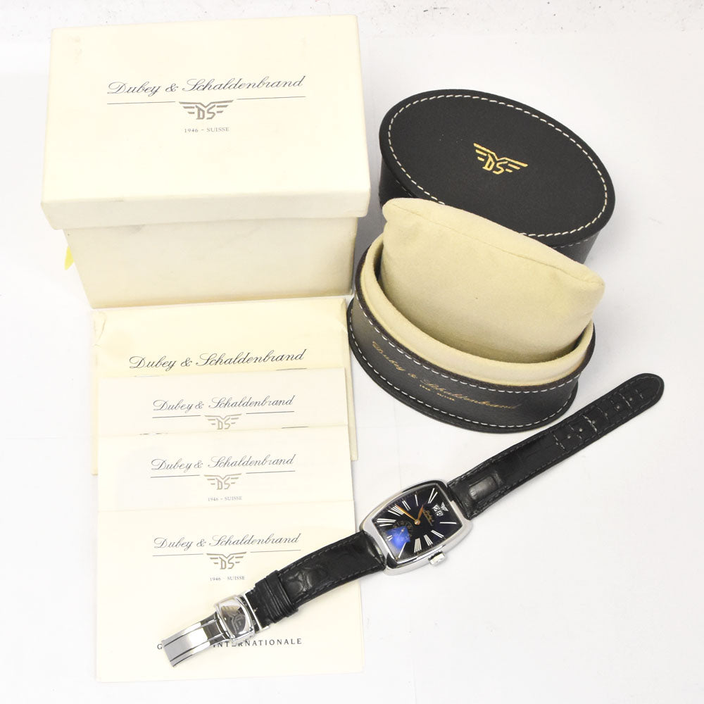 with paper DUBEY & SCHALDENBRAND Aerodene Big date Small second black Dial Automatic Men's
 Watch P#143546