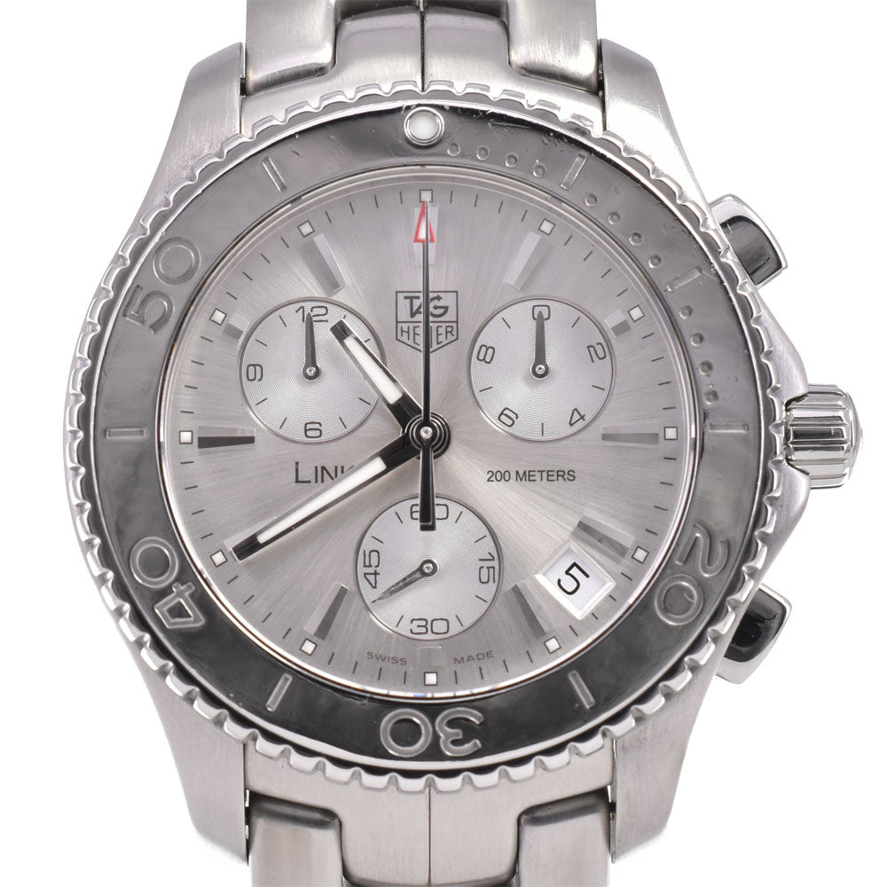with paper TAG HEUER Link CJ1111.BA0576 Chronograph Silver Dial