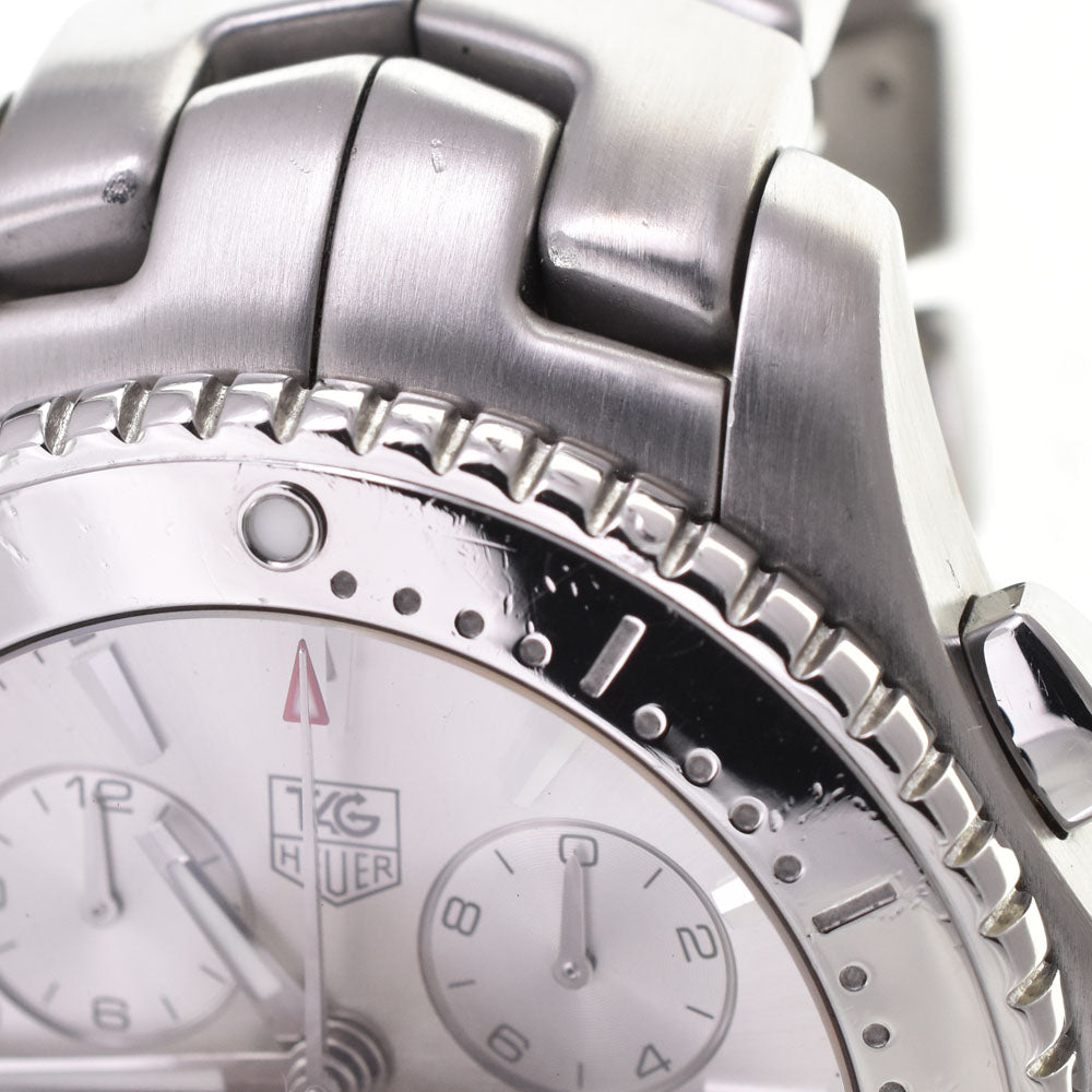 with paper TAG HEUER Link CJ1111.BA0576 Chronograph Silver Dial Quartz Men's
 Watch P#143548