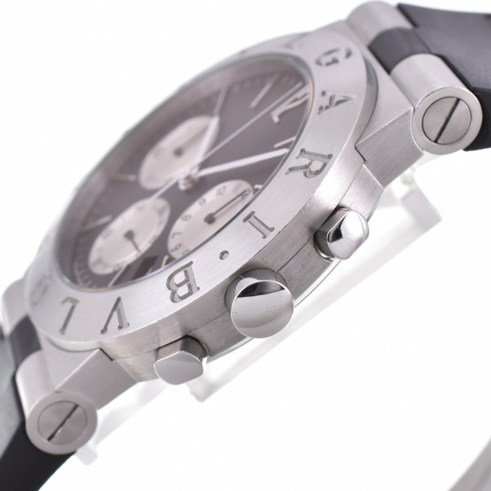 BVLGARI Diagono Sport Chrono Date CH35S Stainless Steel / Rubber black Dial Quartz Men's
 Watch P#143549