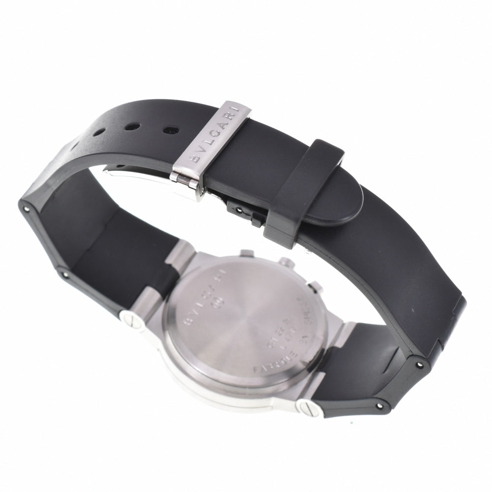 BVLGARI Diagono Sport Chrono Date CH35S Stainless Steel / Rubber black Dial Quartz Men's
 Watch P#143549