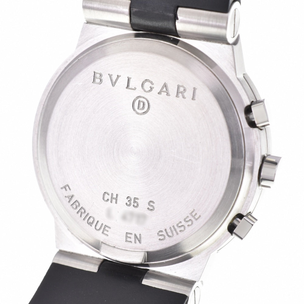 BVLGARI Diagono Sport Chrono Date CH35S Stainless Steel / Rubber black Dial Quartz Men's
 Watch P#143549
