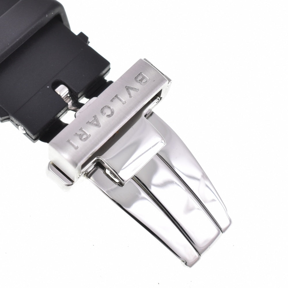 BVLGARI Diagono Sport Chrono Date CH35S Stainless Steel / Rubber black Dial Quartz Men's
 Watch P#143549