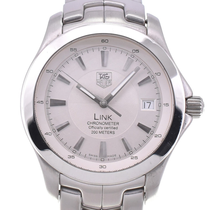 TAG HEUER Link 200M WJF5111 Date chronometer Silver Dial Automatic Men's
 Watch P#143550