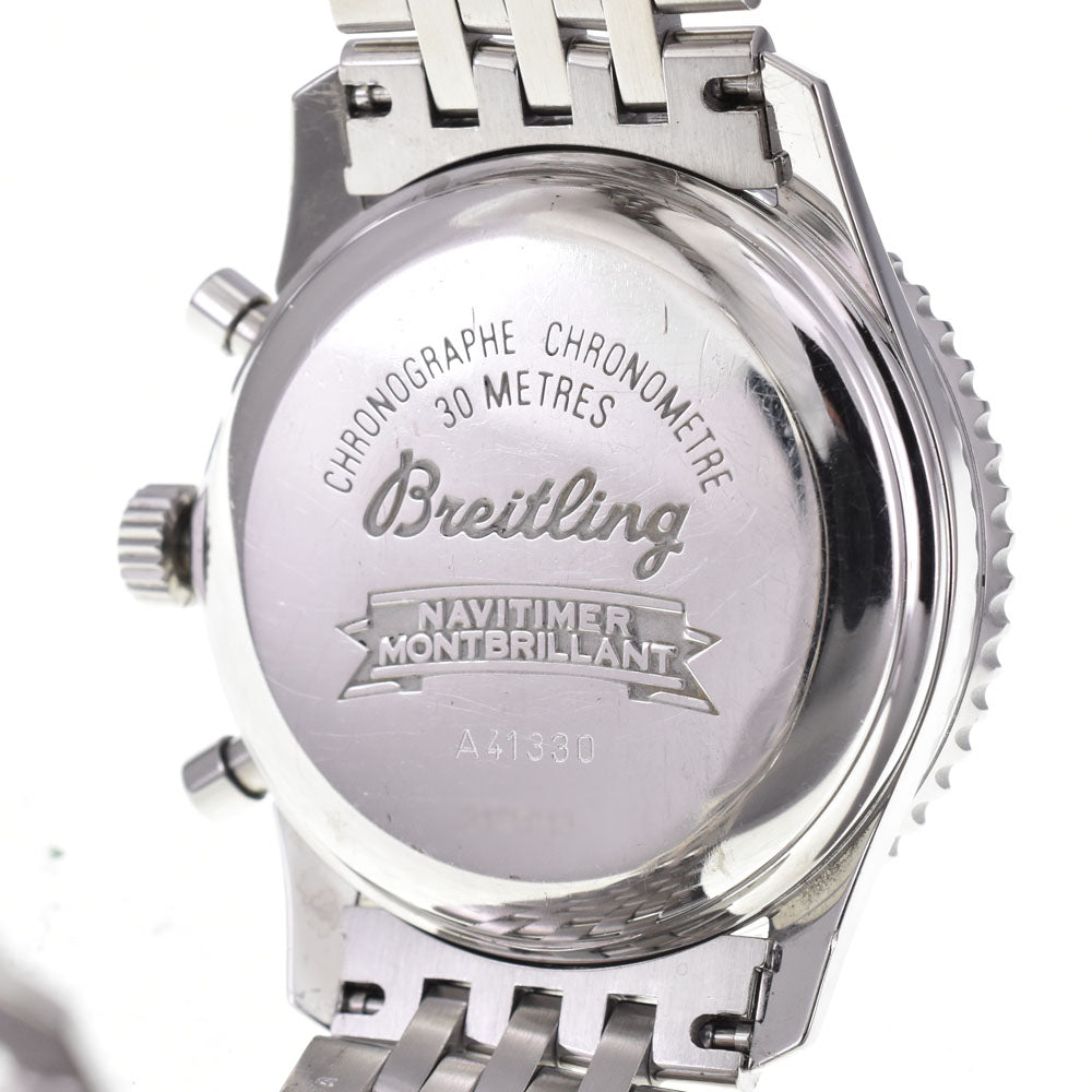 with paper BREITLING Navitimer Montbrillant A41330 Chronograph Date Silver Dial Automatic Men's
 Watch Q#143551