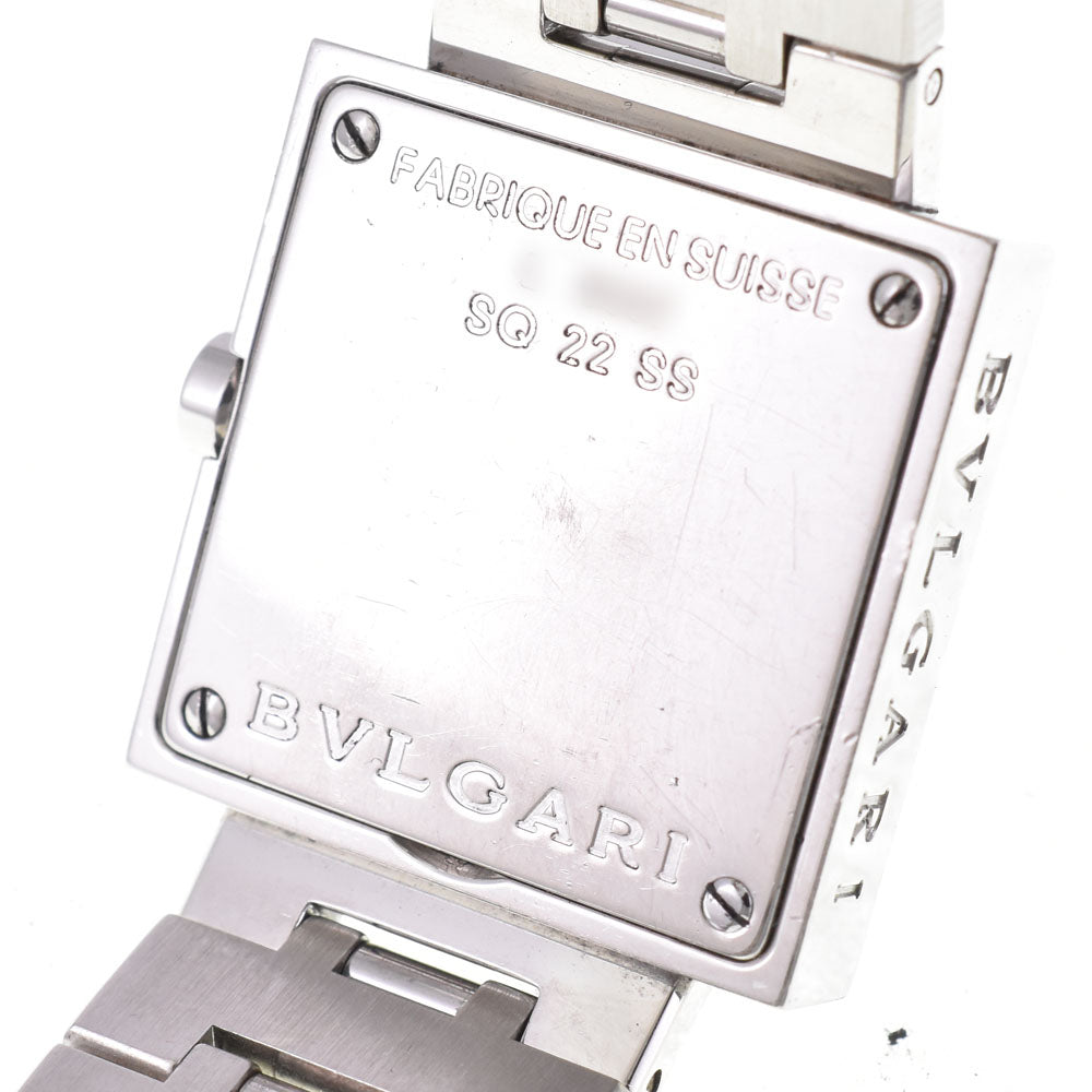 BVLGARI Quadlard SQ22SS black Dial Quartz Ladies
 Watch P#143555