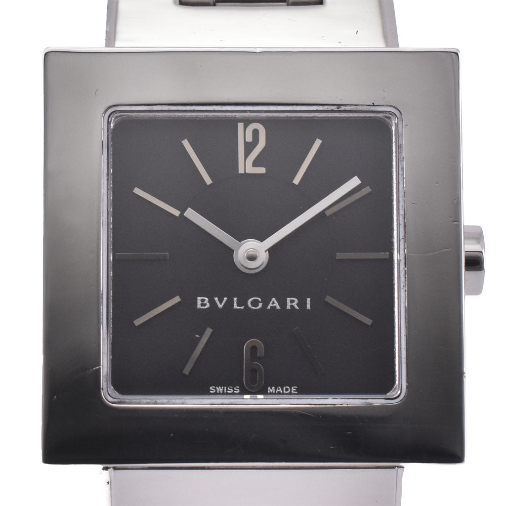 BVLGARI Quadlard SQ22SS black Dial Quartz Ladies
 Watch R#143556