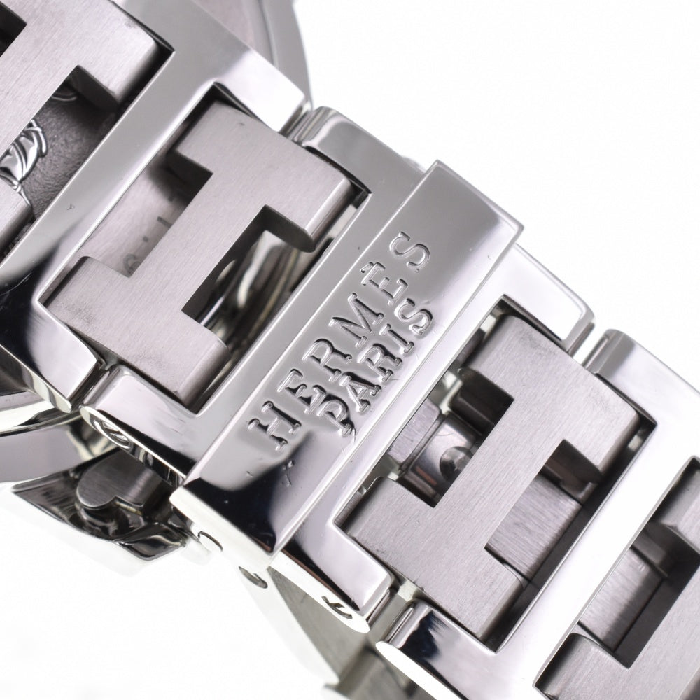 with paper HERMES Clipper CL1.910 Chronograph Date D-buckle white Dial Quartz Men's
 Watch P#143560