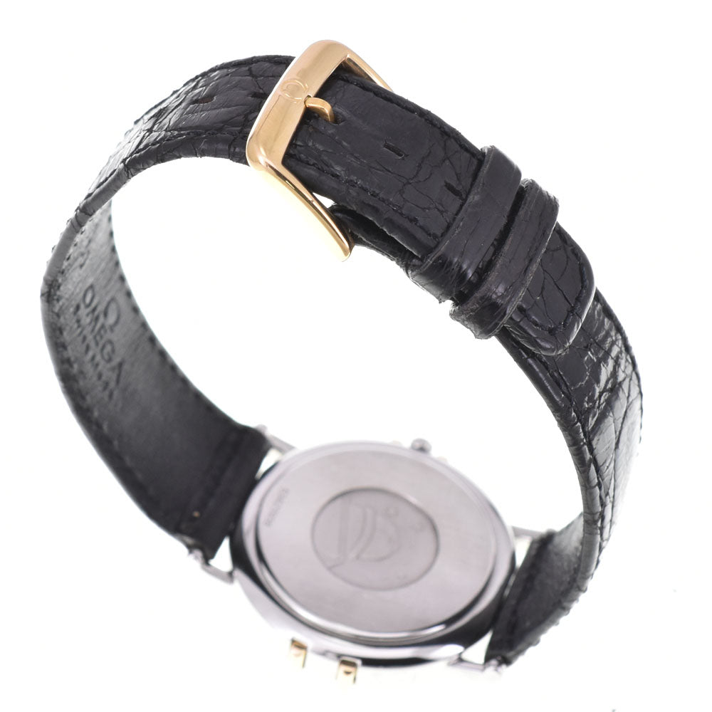 OMEGA Constellation 196.1080 Date YG flat bezel white Dial Quartz Men's
 Watch P#143562