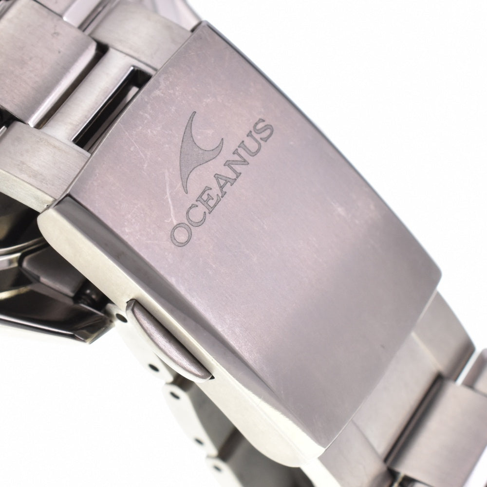 with paper CASIO Oceanus Classic Line OCW-T2610F-2AJF titanium blue Dial Radio Sync Solar Men's
 Watch O#143565