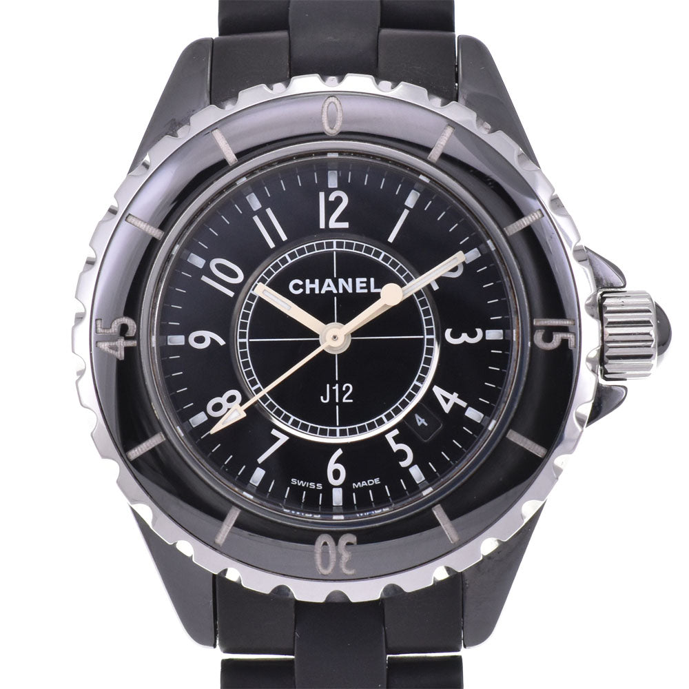 with paper CHANEL J12 H0681 Ceramic / rubber black Dial Quartz Ladies
 Watch P#143567