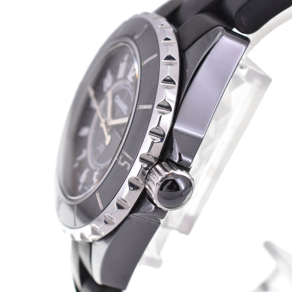 with paper CHANEL J12 H0681 Ceramic / rubber black Dial Quartz Ladies
 Watch P#143567