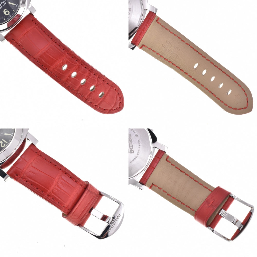 with paper PANERAI Luminor GMT Acciaio PAM01088 Small second date black Dial Automatic Men's
 Watch P#143571